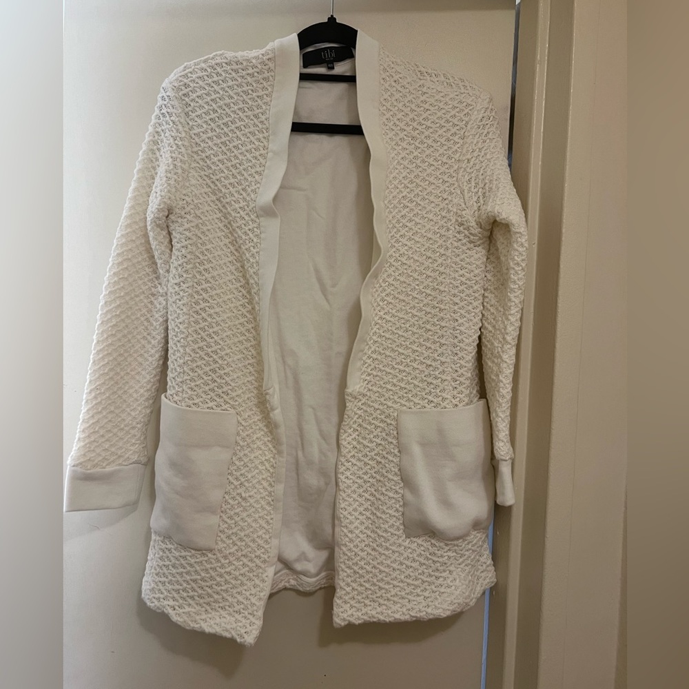Tibi Cream Cardigan